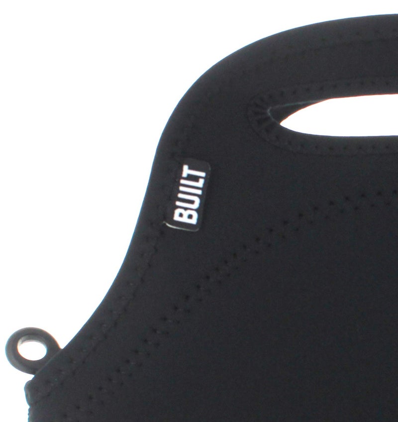 Built Gourmet Getaway Neoprene Lunch Bag - Insulated, Reusable, & Machine-Washable Lunch Tote for Hot and Cold Food Storage, Lightweight & Reusable - One Size (Black) - Image 2